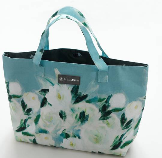 MM Linen - Tote Bag and Make Up Pouch - Camellia